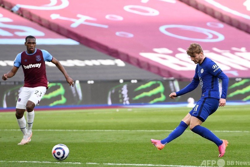 ヴェルナー弾でチェルシーが4位固め リバプールは手痛いドロー