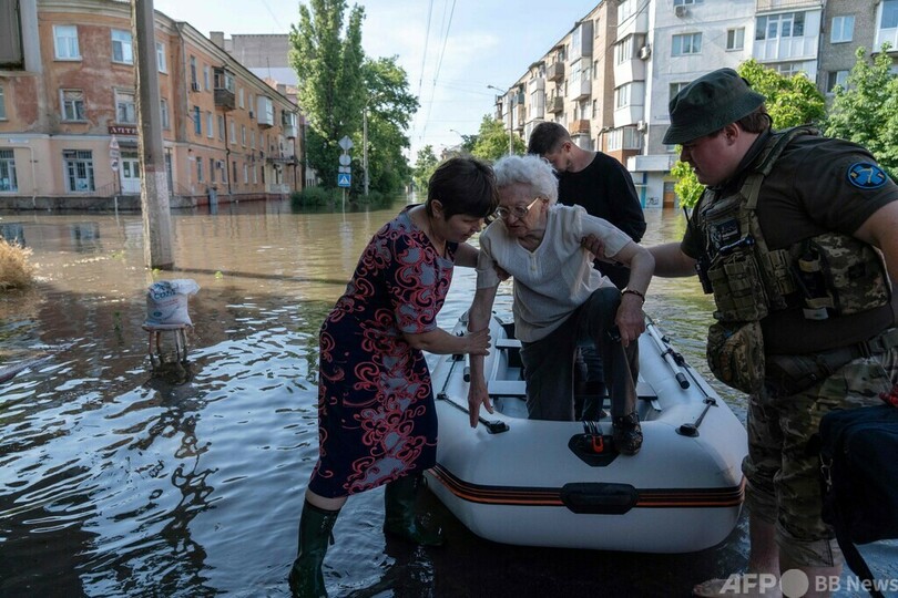 ダム破壊は「蛮行」 プーチン氏、ウクライナを非難