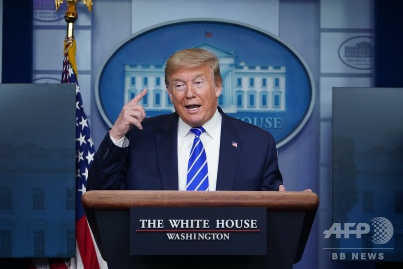 米コロナ会見、中止も一転開催へ トランプ氏、批判的報道に怒り