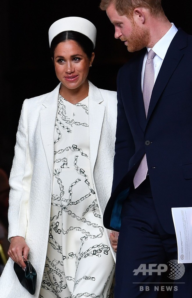 英メーガン妃、陣痛始まる 王室発表