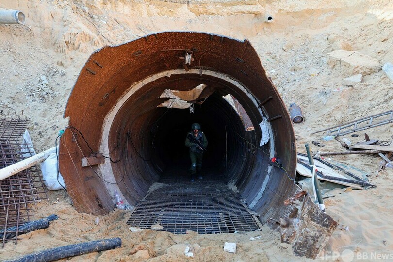 ガザ最大級の地下トンネル発見 イスラエル軍