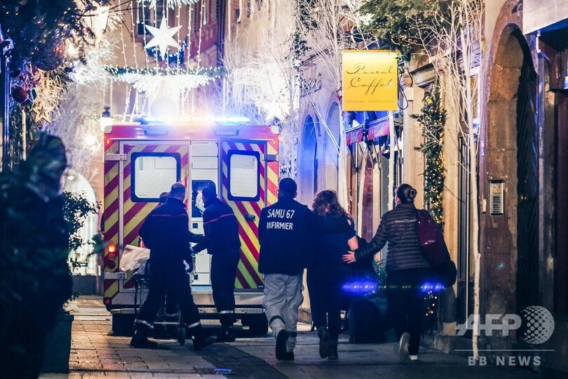 仏ストラスブールで発砲、3人死亡13人負傷 対テロ当局が捜査開始