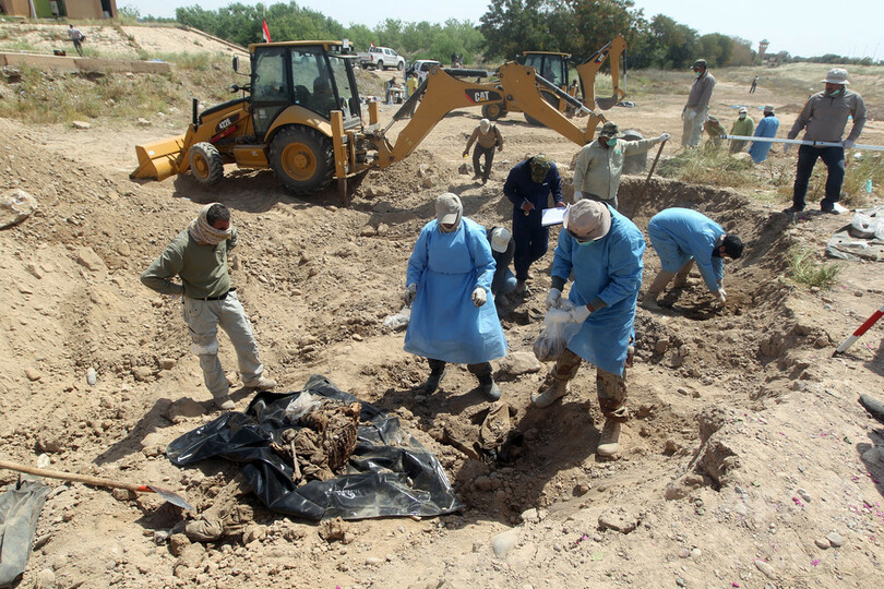 ティクリートで470人の遺体収容、ISが虐殺の兵士か イラク