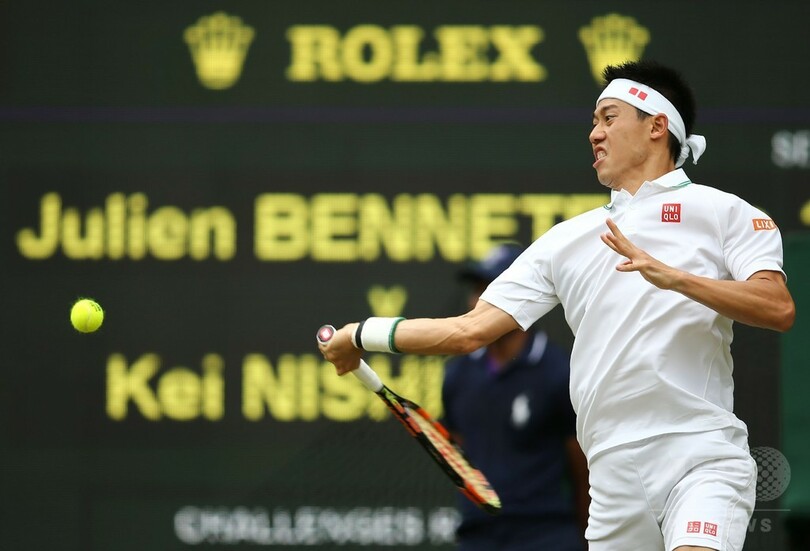 8強入りが第一目標の錦織、逆転勝利で3回戦へ ウィンブルドン選手権