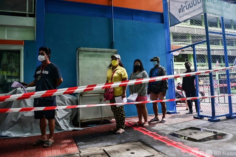 バンコク最大のスラム、大規模コロナ検査実施