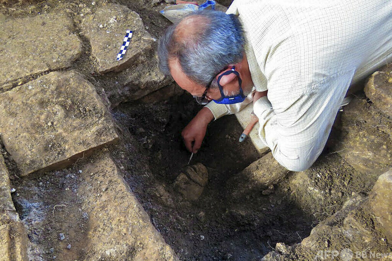 マヤのトウモロコシ神の像発見 メキシコ・パレンケ遺跡