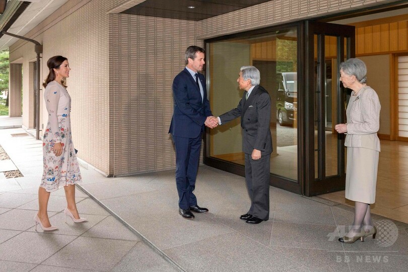 デンマーク皇太子夫妻、皇居で両陛下と懇談