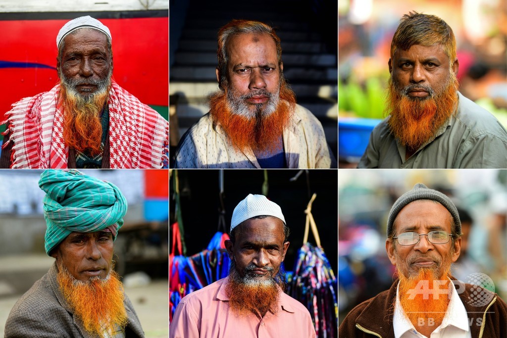 オレンジ色のひげ がじわり熱い バングラデシュ 写真11枚 国際ニュース Afpbb News