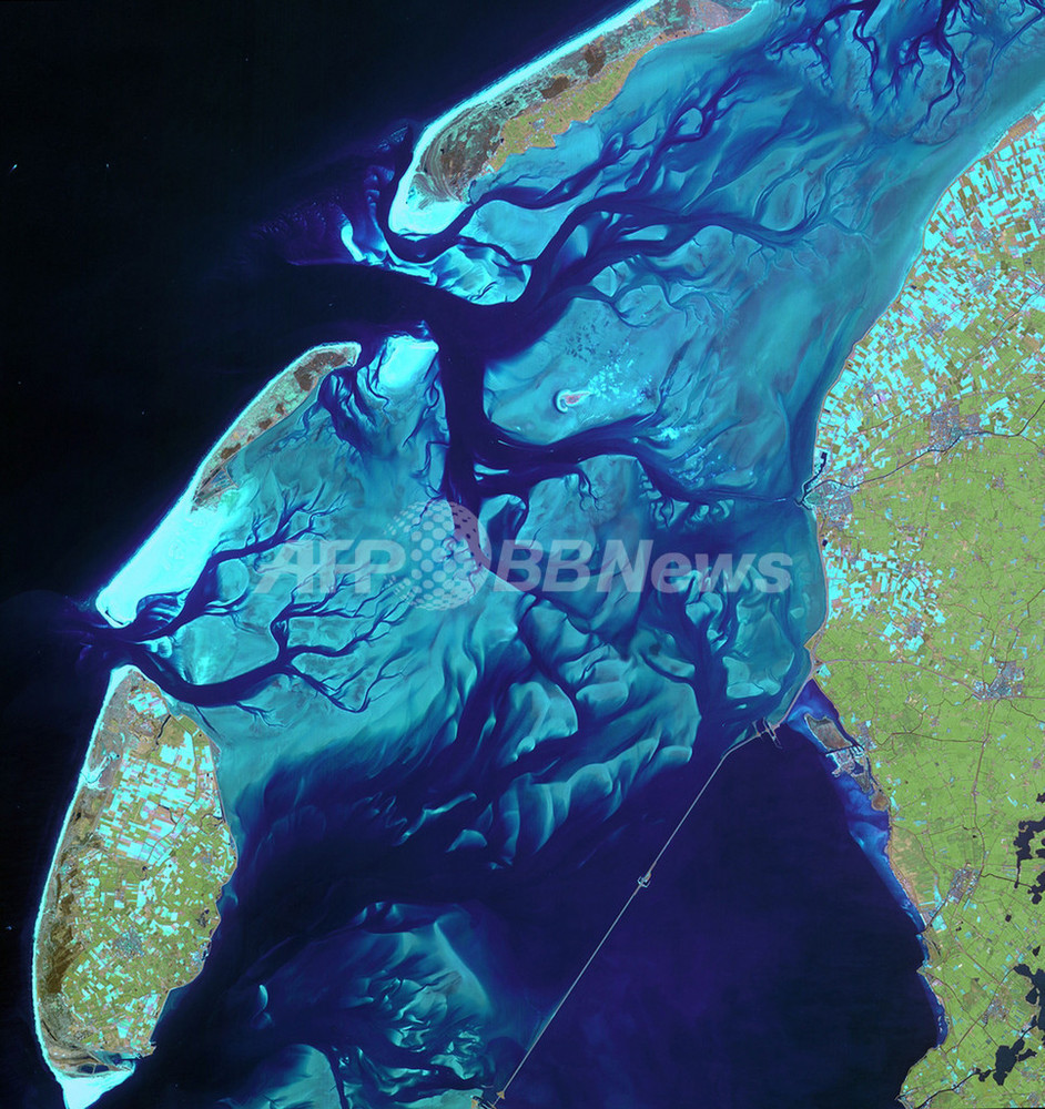 世界遺産 オランダ北部ワッデン海の衛星写真 写真1枚 国際ニュース Afpbb News