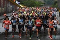 コロンビアのメデジンで行われたマラソン大会の様子（2018年9月16日撮影）。(c)AFP Photo/Joaquin SARMIENTO