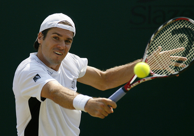 ハース アンドレエフを下し準々決勝へ、ウィンブルドン選手権