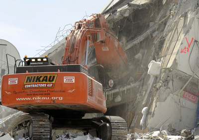 NZ地震で倒壊の2ビル、前の地震後の検査で「安全」と判定