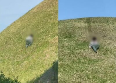 韓国・春の観光地で相次ぐ迷惑行為…古墳で5歳男児が“滑り台遊び”、保護者不在・文化財損傷