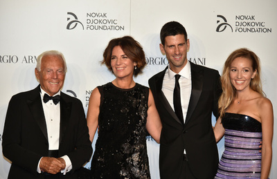 ミラノでジョコビッチ選手ホストのガラディナー開催 豪華ゲスト集結