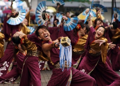 5500人の「スーパーよさこい」、東京・原宿