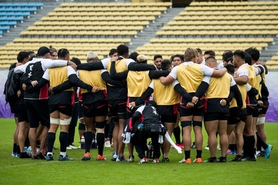 日本代表が前日練習、準々決勝で南アフリカと激突 ラグビーW杯