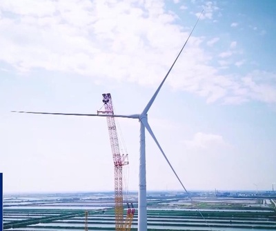 中国の26メガワット級洋上風力発電ユニットが設置完了