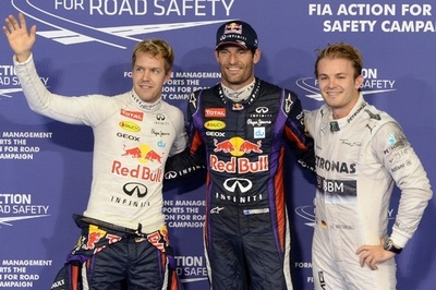 ウェバーがポールポジション獲得、ライコネンは予選除外に アブダビGP