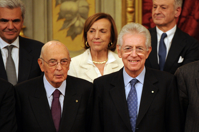 イタリア、モンティ新内閣発足