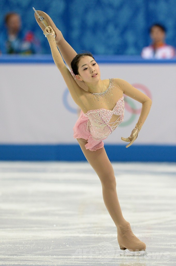 フィギュア女子シングルで14位のリ・ジジュン、ソチ五輪