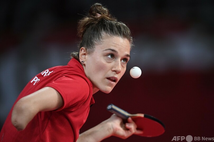 片腕の卓球選手 女子シングルス2回戦で敗退 東京五輪 写真3枚 国際ニュース Afpbb News