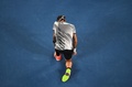 全豪オープンテニス、男子シングルス決勝。勝利を喜ぶロジャー・フェデラー（2017年1月29日撮影）。(c)AFP/SAEED KHAN