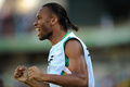 サッカー2013アフリカネイションズカップ（2013 The Africa Cup of Nations）は26日、グループDの2試合が行われ、コートジボワールは3-0でチュニジアを下した。

前半21分にジェルヴィーニョ（Gervinho、写真外）が決めた先制点を喜ぶコートジボワールのディディエ・ドログバ（Didier Drogba、2013年1月26日撮影）。(c)AFP/ALEXANDER JOE