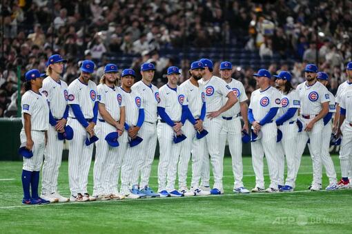 阪神がカブスに完封勝利 MLB東京シリーズ 写真9枚 国際ニュース：AFPBB 
