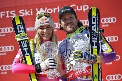 ヤンスルードが男子滑降種目別優勝、アルペンスキーW杯