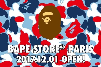 「ア ベイシング エイプ」パリに初の直営店舗、限定アイテムも登場