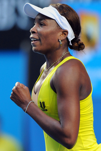 ヴィーナス ストレートで初戦に快勝、全豪オープンテニス