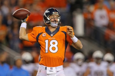 TDパス最多記録のマニング率いるブロンコス、チャージャーズ下す