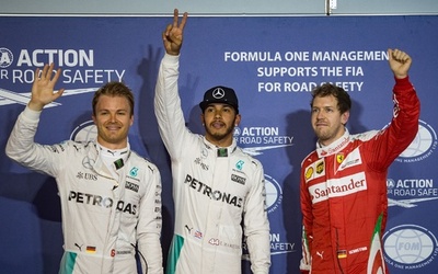 ハミルトン、バーレーンGP史上最速タイムでポール獲得