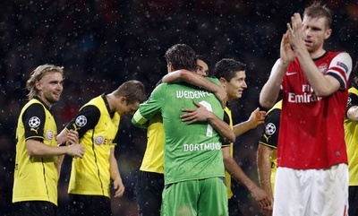 ドルトムント、敵地で好調アーセナル下す 欧州CL