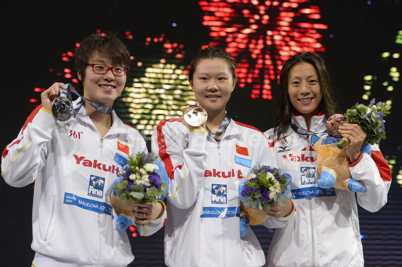 趙菁が女子50m背泳ぎで金メダル、第15回世界水泳
