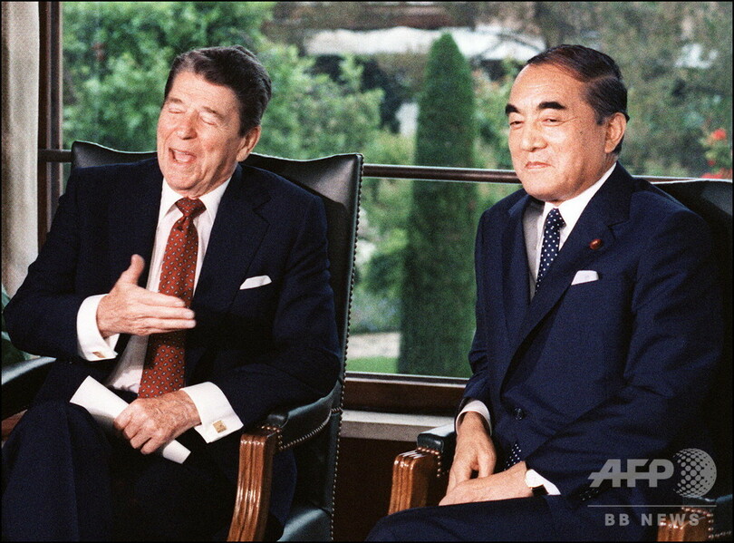 中曽根康弘元首相が死去、101歳 日米同盟を推進