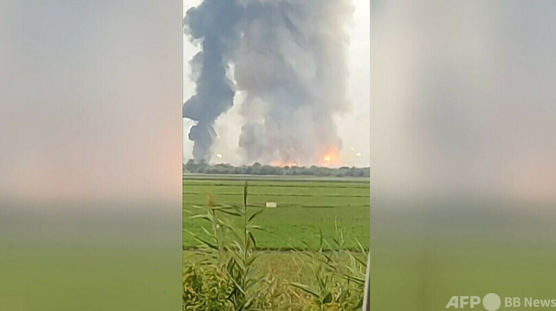 クリミアで弾薬庫爆発、「破壊工作」とロシア