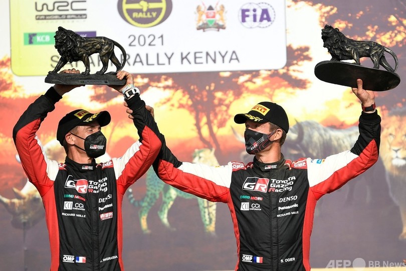 オジェがサファリ・ラリー制覇 勝田2位でトヨタ勢ワンツー