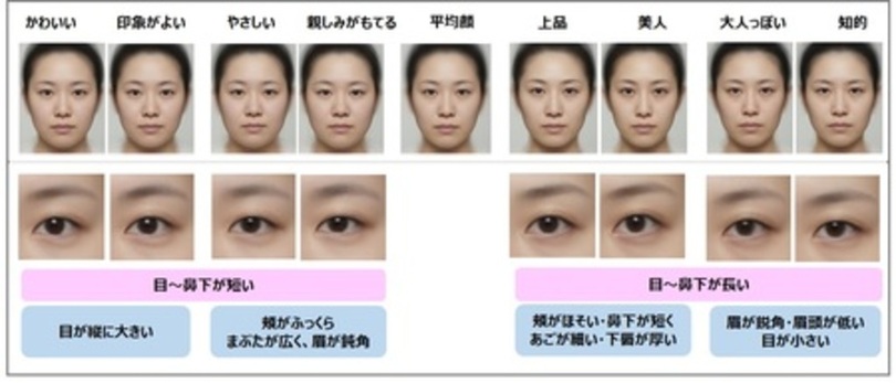 日本人女性の 平均顔 と印象による顔の特徴を解析 写真1枚 国際ニュース Afpbb News
