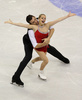 フィギュアスケート全米選手権（2013 Prudential U.S. Figure Skating Championships）は26日、米ネブラスカ（Nebraska）州オマハ（Omaha）にあるセンチュリーリンク・センター（CenturyLink Center）で行われ、ペア・フリースケート（FS）ではマリッサ・キャステリ（Marissa Castelli）/サイモン・シュナピア（Simon Shnapir）組が118.34点を獲得し、合計180.61点で優勝を決めた。

合計172.75点で2位に入ったアレクサ・シメカ（Alexa Scimeca）/クリス・クニーリム（Christopher Knierim）組（2013年1月26日撮影）。(c)AFP/Getty Images/Jonathan Daniel