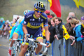 自転車ロードレース、第99回リエージュ～バストーニュ～リエージュ（99th Liege-Bastogne-Liege）は21日、ベルギー・リエージュ（Liege）からアンス（Ans）間の261.5キロメートルで行われ、ガーミン・シャープ（Garmin Sharp）のダニエル・マーティン（Daniel Martin）が6時間38分7秒で優勝した。

レースに臨むチーム・サクソ・ティンコフ（Team Saxo-Tinkoff）のアルベルト・コンタドール（Alberto Contador、2013年4月21日撮影）。(c)AFP/BELGA/ERIC LALMAND
