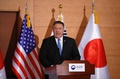 韓国外務省で日韓外相と共同記者会見を行うマイク・ポンペオ米国務長官（2018年6月14日撮影）。(c)AFP PHOTO / POOL / KIM HONG-JI