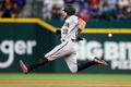 23MLB、ワールドシリーズ（7回戦制）、テキサス・レンジャーズ対アリゾナ・ダイヤモンドバックス。6回に二塁打を放ったアリゾナ・ダイヤモンドバックスのトミー・ファム（2023年10月28日撮影）。(c)Carmen Mandato/Getty Images/AFP