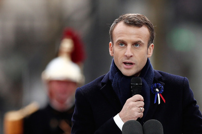 仏大統領、ナショナリズムの台頭に警鐘 トランプ型「自国第一」主義を批判