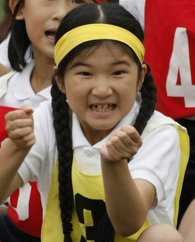 運動会で張り切る愛子さま