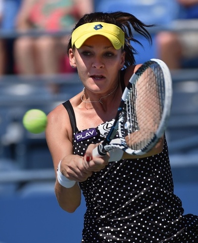 ラドワンスカ、わずか47分で初戦を制す 全米オープン