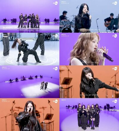 MEOVV、新曲「BURNING UP」でチャート急上昇