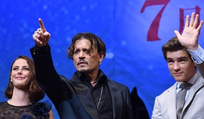 来日中のジョニー・デップ、最新作のPRイベントに登場 東京