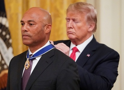 元ヤンキースのリベラ氏に大統領自由勲章、MLB史上最高の救援投手