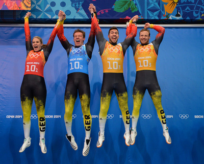 チームリレー制したドイツがリュージュ4冠、ソチ五輪